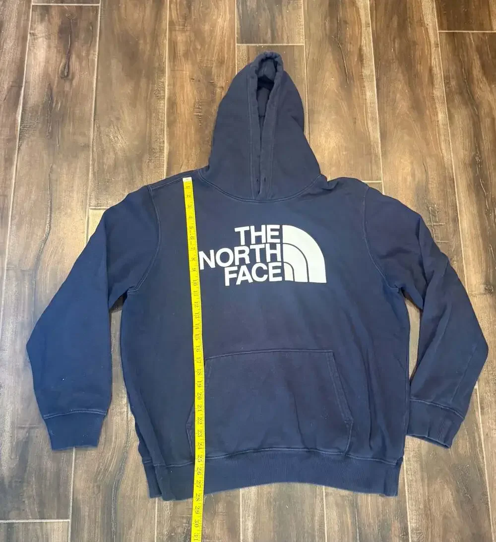 The North Face Men's Half Dome Pullover Hoodie in Navy Blue, Size XL